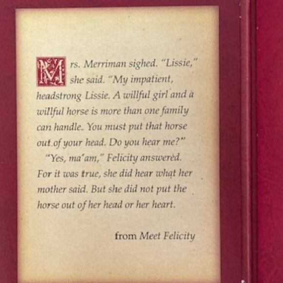 AMERICAN GIRL HALLMARK Felicity Charm 2002 - Picture 9 of 12